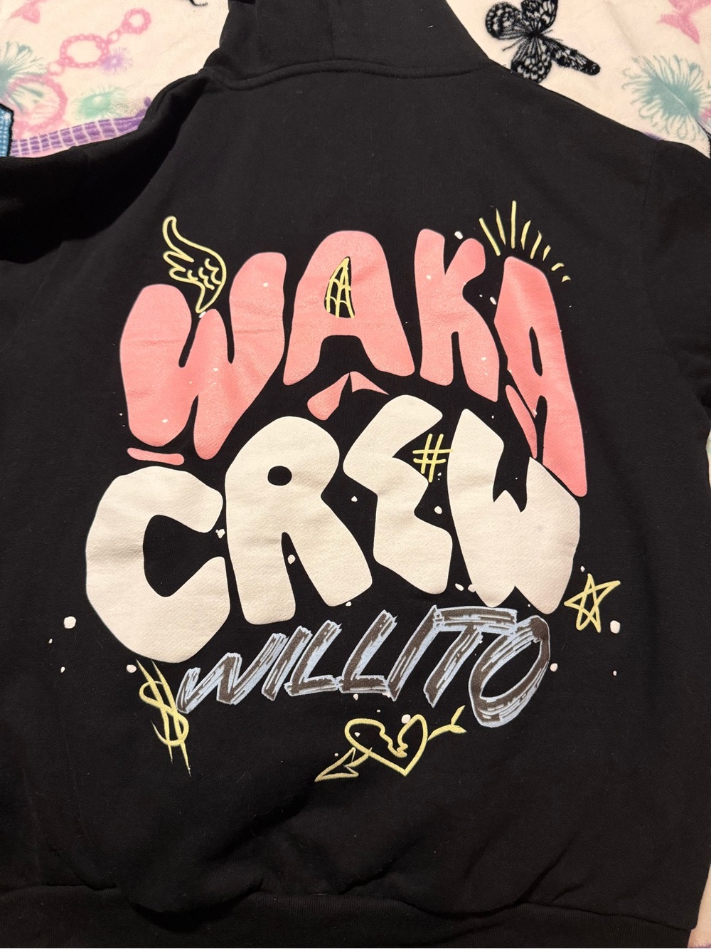 Black Willito Waka Crew Hoodie